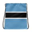 Sac à cordon drapeau botswana coton polyester usage quotidien