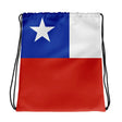 Sac à cordon drapeau chili coton polyester usage quotidien