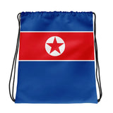 Sac à cordon drapeau corée du nord coton polyester léger
