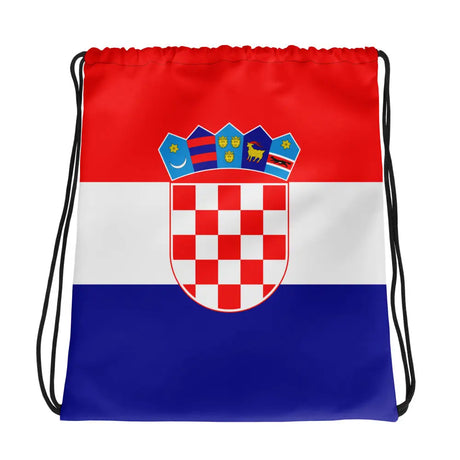 Sac à cordon drapeau croatie coton polyester léger
