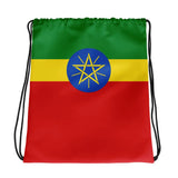 Sac à cordon drapeau éthiopie léger coton polyester