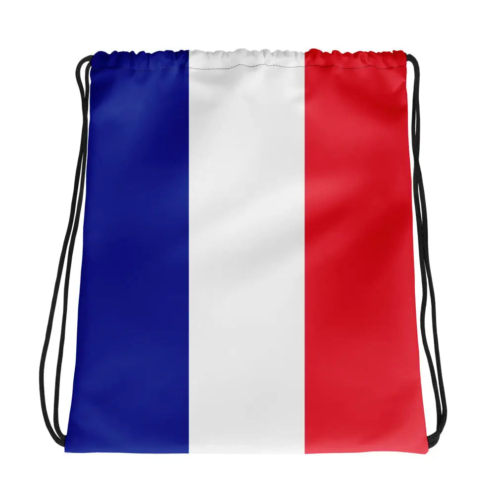 Sac à cordon drapeau france coton polyester léger sportif