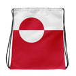 Sac à cordon drapeau groenland coton polyester léger