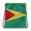 Sac à cordon drapeau guyana coton polyester polyvalent