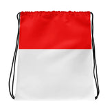 Sac à cordon drapeau indonésie coton polyester léger