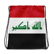 Sac à cordon drapeau irak léger coton polyester sportif