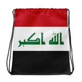 Sac à cordon drapeau irak léger coton polyester sportif