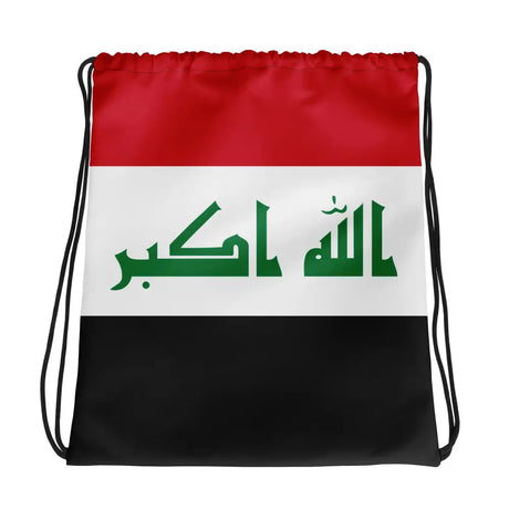 Sac à cordon drapeau irak léger coton polyester sportif