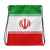 Sac à cordon drapeau iran coton polyester léger