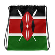 Sac à cordon drapeau kenya coton polyester style sportif