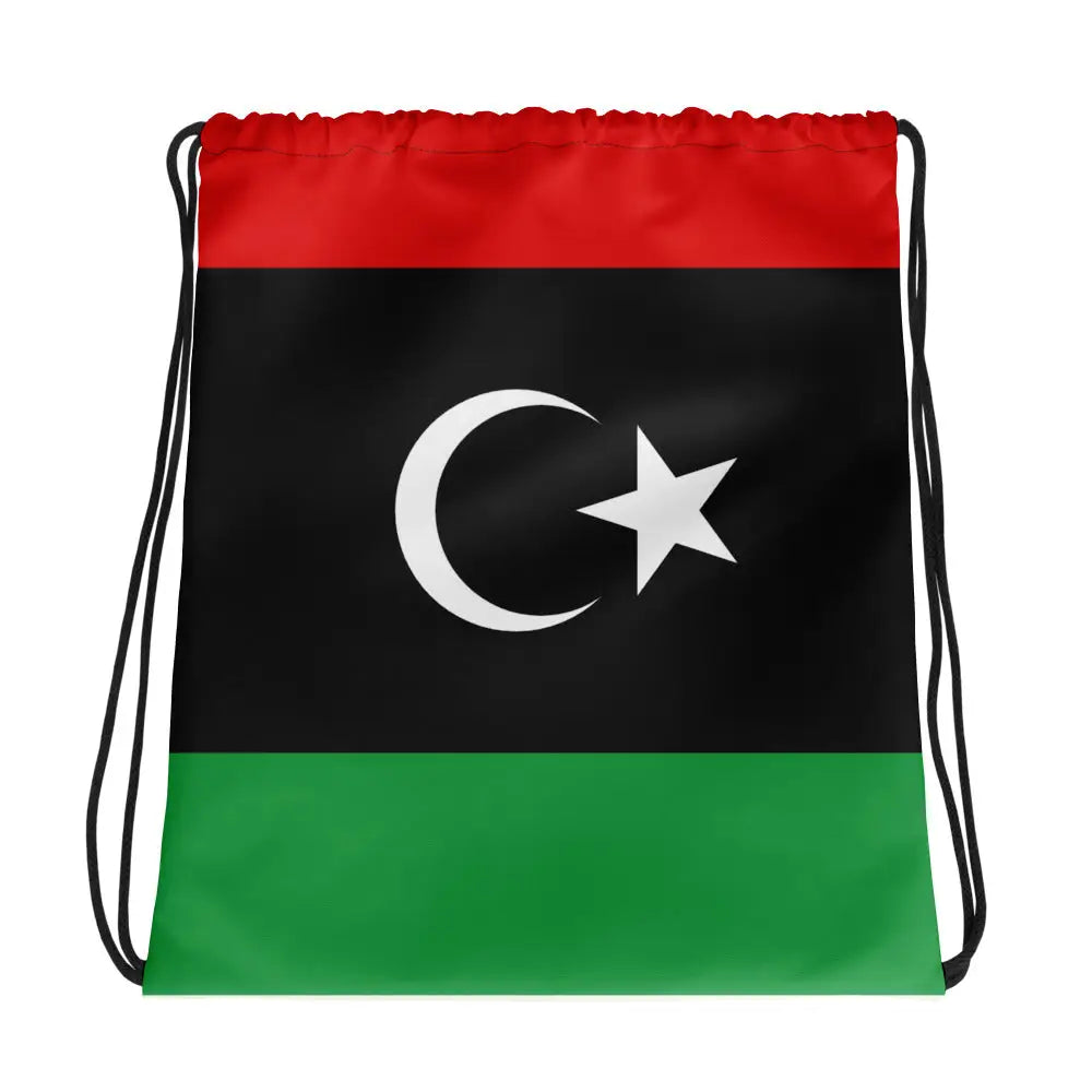 Sac à cordon drapeau libye coton polyester léger