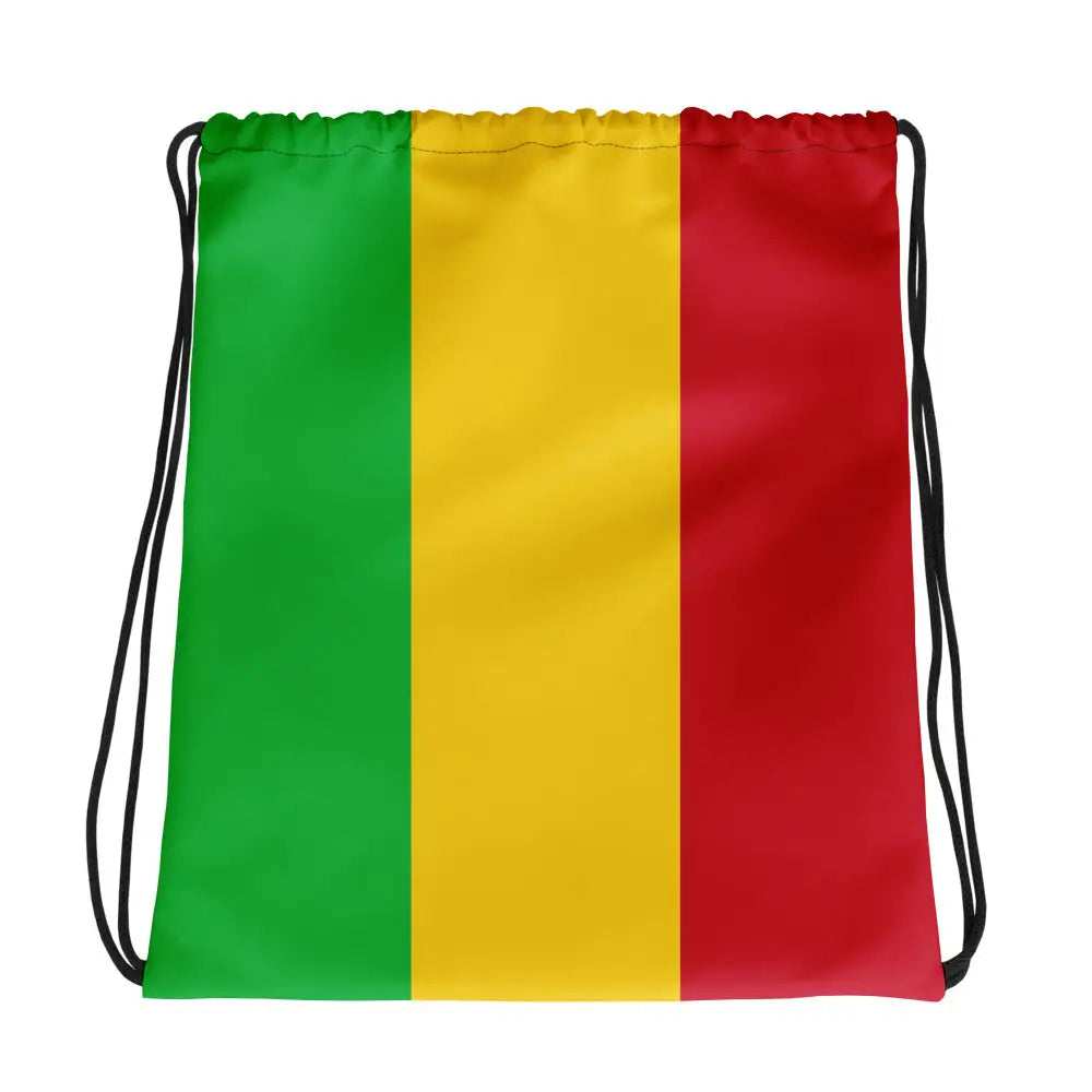 Sac à cordon drapeau mali coton polyester léger polyvalent