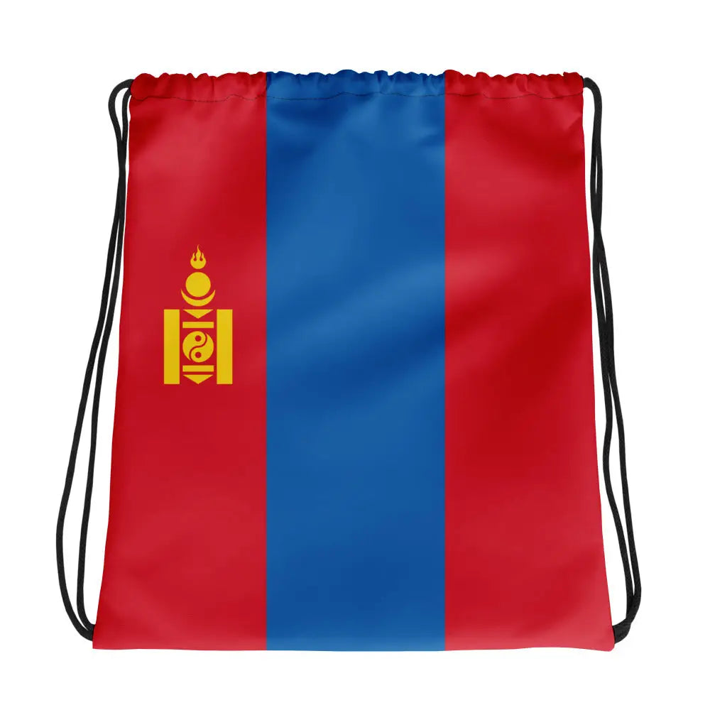 Sac à cordon drapeau mongolie coton polyester léger