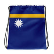 Sac à cordon drapeau nauru coton polyester léger