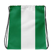 Sac à cordon drapeau nigeria coton polyester léger