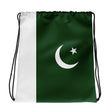 Sac à cordon drapeau pakistan coton polyester léger