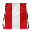 Sac à cordon drapeau pérou coton polyester léger