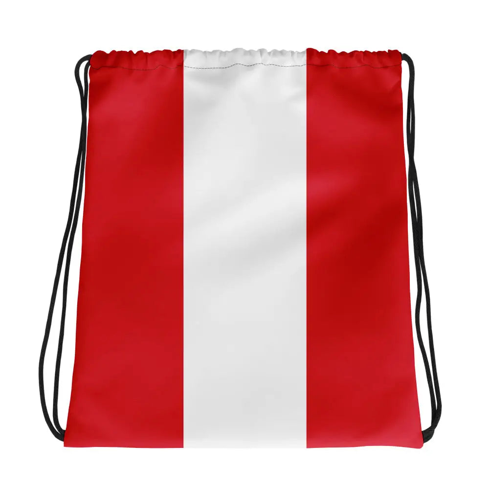 Sac à cordon drapeau pérou coton polyester léger