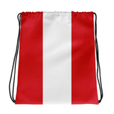 Sac à cordon drapeau pérou coton polyester léger