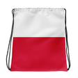 Sac à cordon drapeau pologne coton polyester style sportif