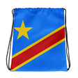 Sac à cordon drapeau république démocratique coton polyester