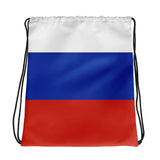 Sac à cordon drapeau russie coton polyester style sportif