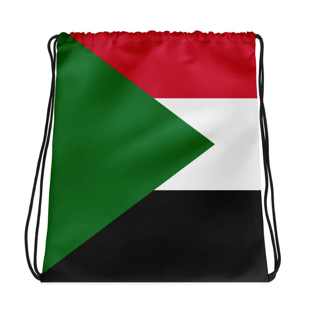 Sac à cordon drapeau soudan coton polyester style sportif