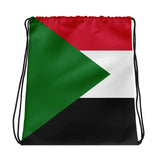 Sac à cordon drapeau soudan coton polyester style sportif