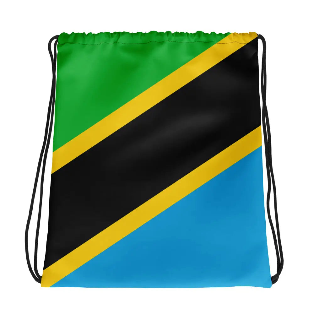 Sac à cordon drapeau tanzanie coton polyester léger