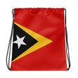 Sac à cordon drapeau timor oriental coton polyester léger