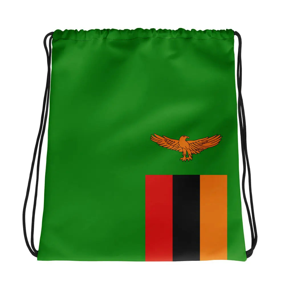 Sac à cordon drapeau zambie coton polyester léger