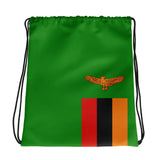 Sac à cordon drapeau zambie coton polyester léger