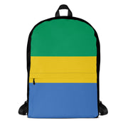 Sac à dos drapeau gabon polyester léger pour activités