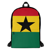 Sac à dos drapeau ghana polyester léger fermeture éclair