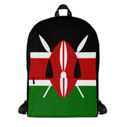 Sac à dos drapeau kenya polyester léger fermeture éclair