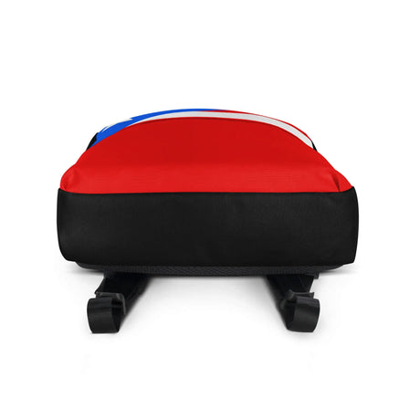 Sac à dos drapeau porto rico polyester léger fermeture éclair