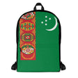 Sac à dos drapeau turkménistan polyester léger résistant
