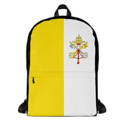 Sac à dos drapeau vatican polyester fermeture éclair robuste