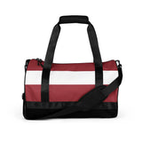 Sac de sport drapeau lettonie polyester tissu robuste