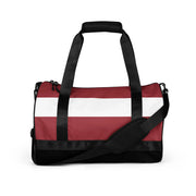 Sac de sport drapeau lettonie polyester tissu robuste