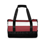 Sac de sport drapeau lettonie polyester tissu robuste
