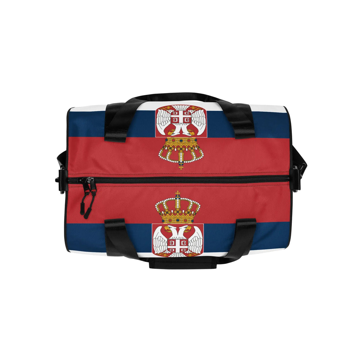 Sac de sport drapeau serbie polyester tissu robuste