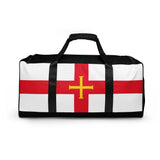 Sac de voyage drapeau guernesey polyester sangle matelassée