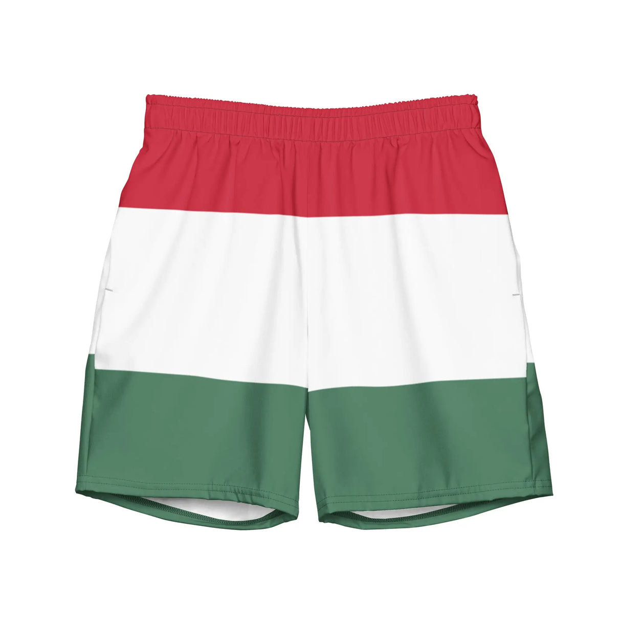 Short de bain drapeau hongrie tissu léger sèchent rapidement