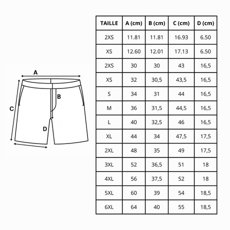 Short de bain drapeau îles pitcairn - pixelforma