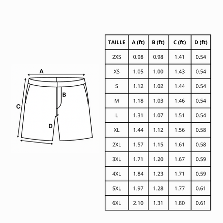 Short de bain drapeau liechtenstein - pixelforma