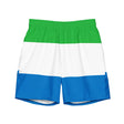 Short de bain drapeau sierra leone tissu léger séchage rapide