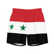 Short de bain drapeau syrie tissu léger sèchent rapidement