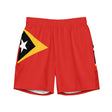 Short de bain drapeau timor oriental tissu léger séchage rapide