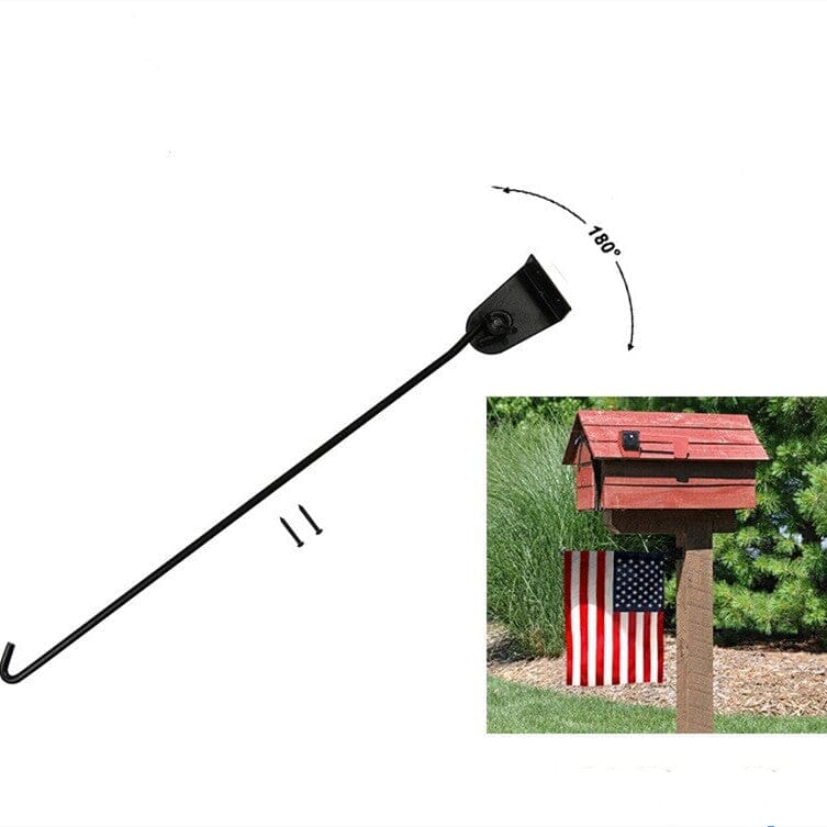 Garden Flag Stand with Adjustable Aluminum Pole and Anti-Roll - Pixelforma